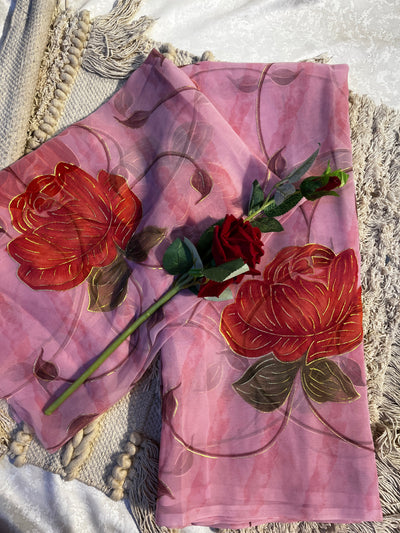 Digital Print Saree