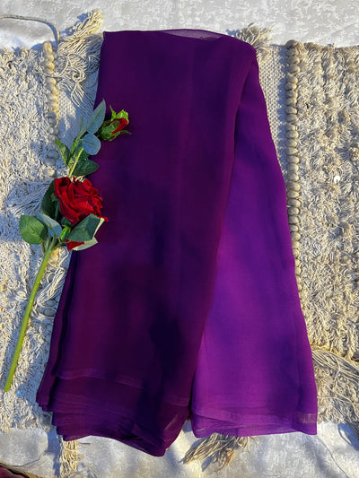 Plain Shaded Saree