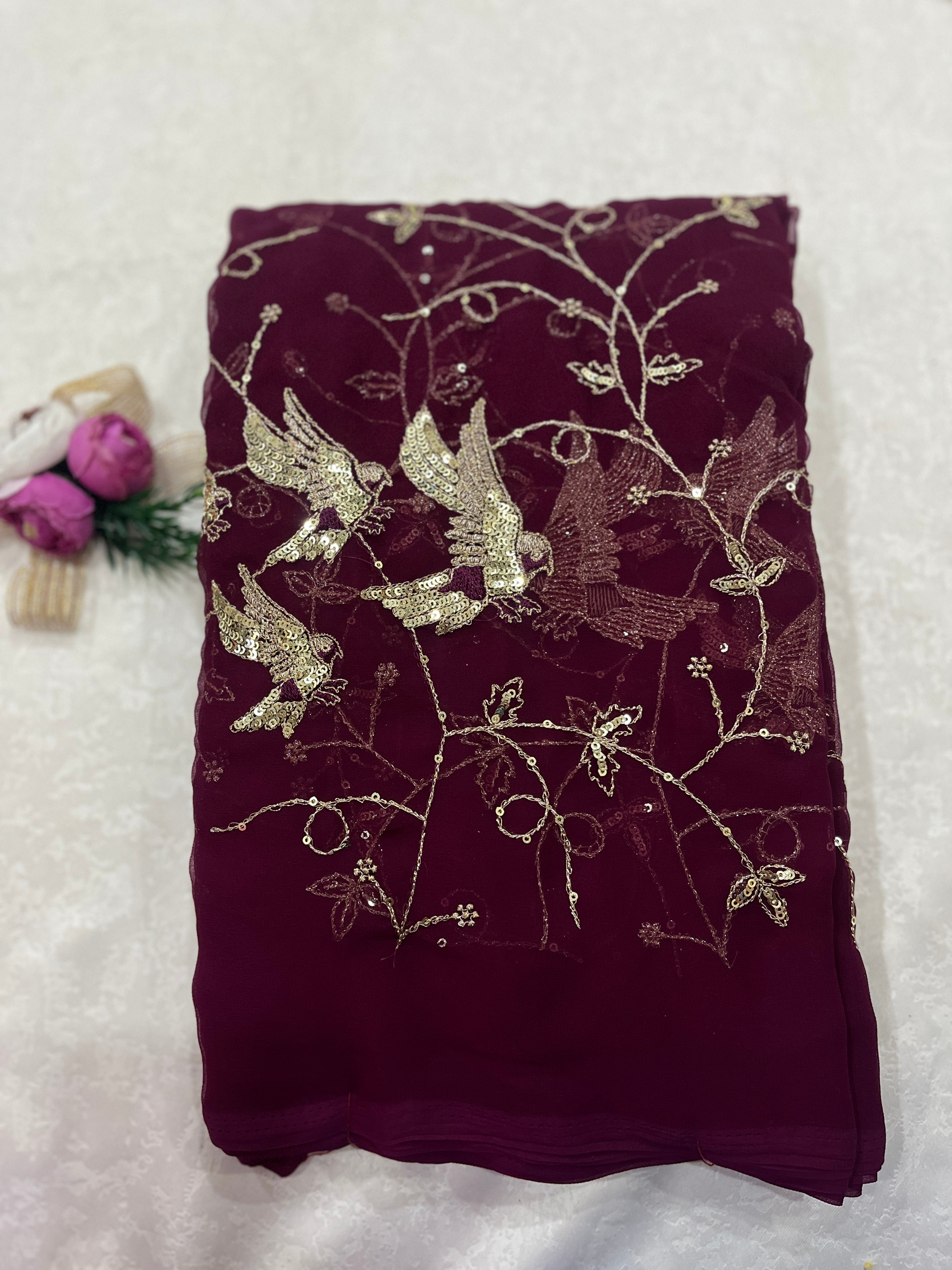 JAAL WORK SAREE