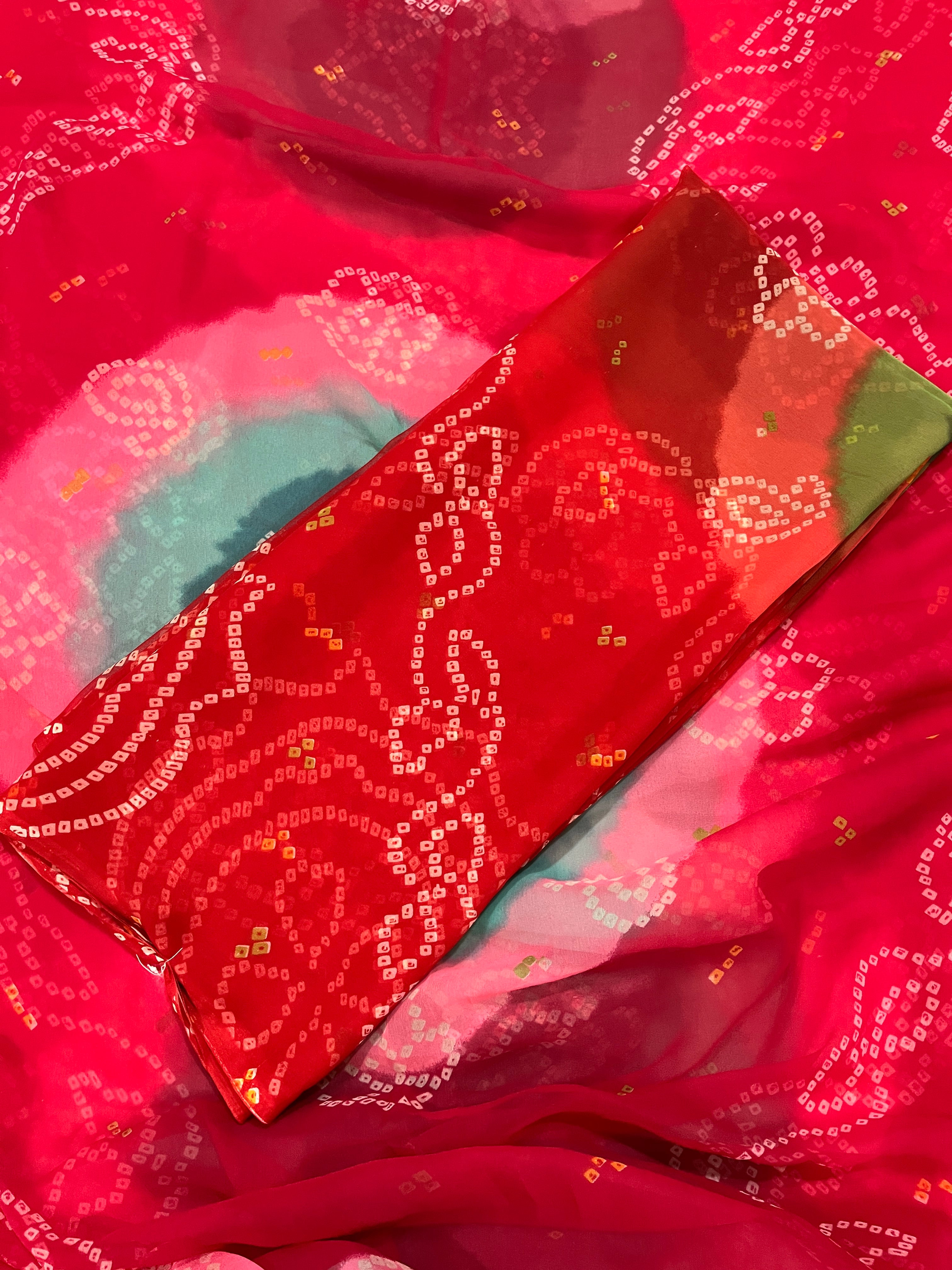 BANDHANI GHEWAR SAREE