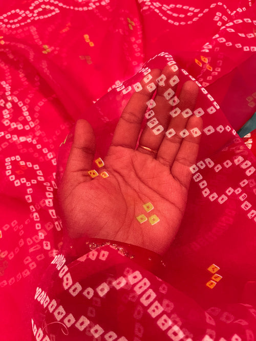 BANDHANI GHEWAR SAREE