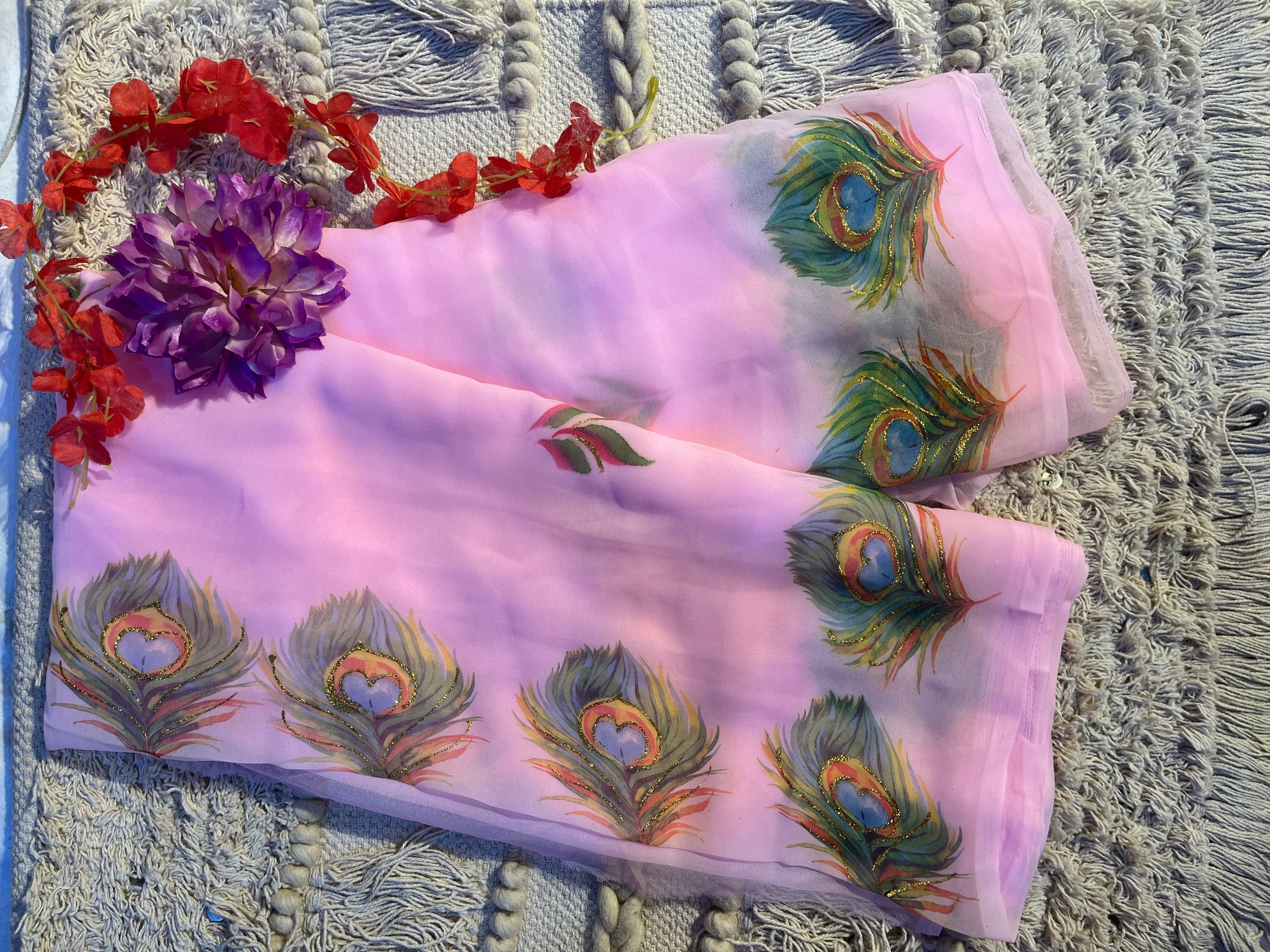 Digital Print Saree
