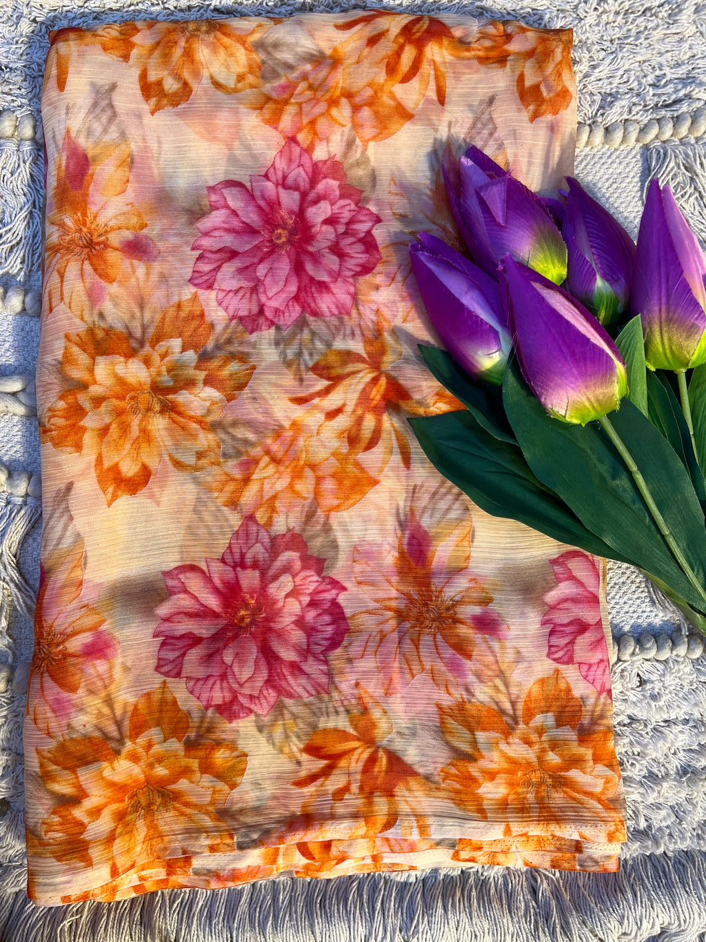 Floral Printed Saree