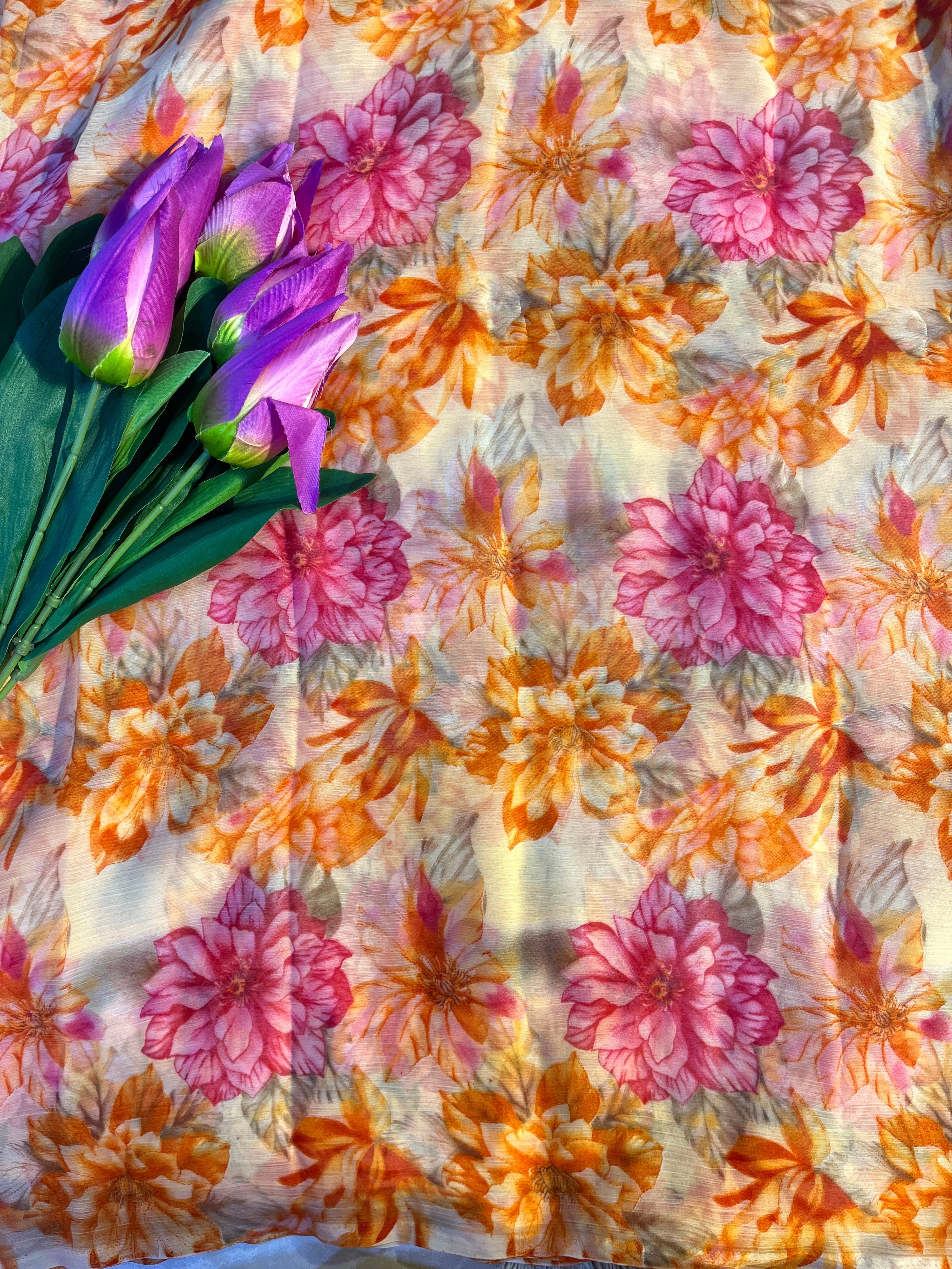 Floral Printed Saree