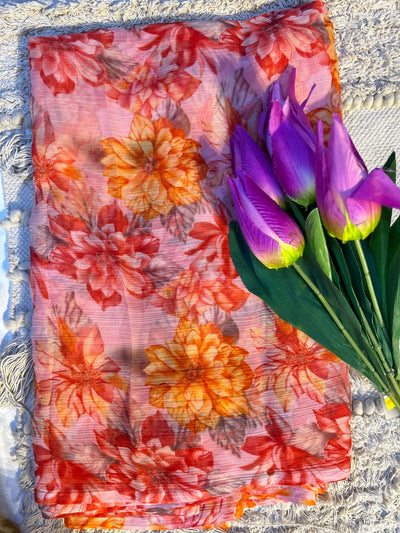 Floral Printed Saree