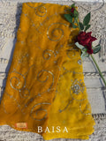 Jaal work saree
