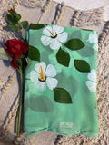 CHIFFON BRUSH PAINT SAREE