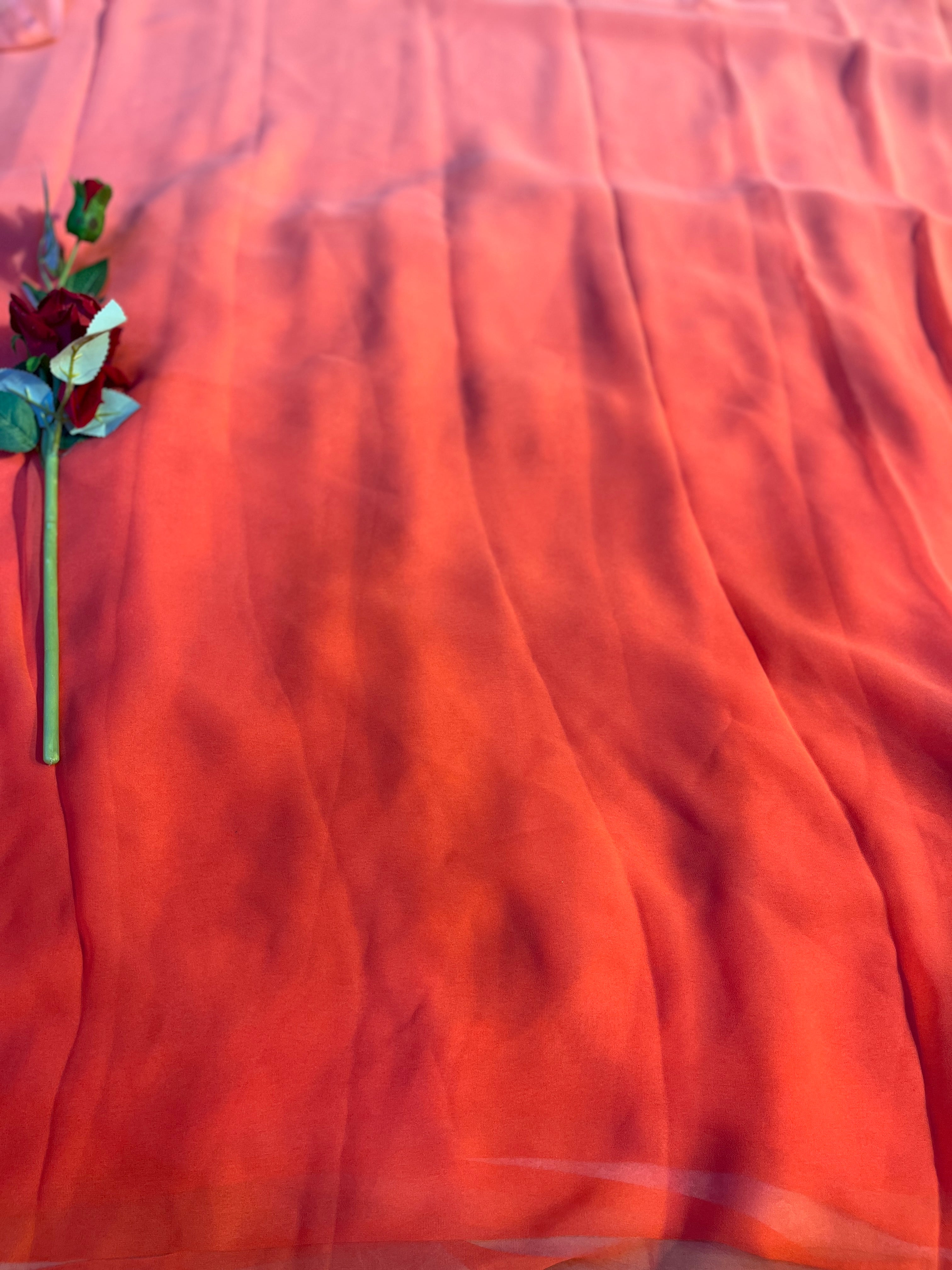 Plian shaded saree