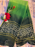 Bandhani shaded saree