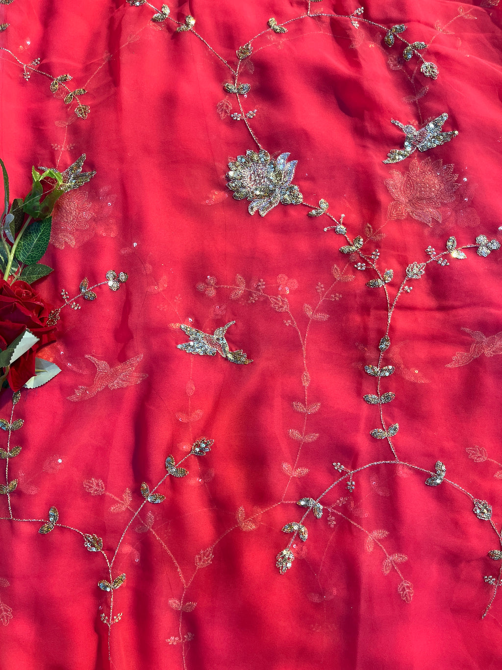 FLOWER JAAL SAREE
