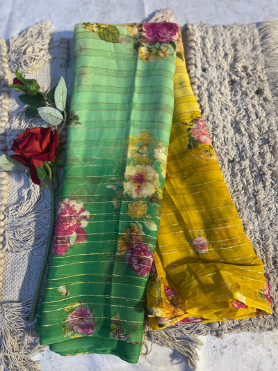 Digital rico printed saree