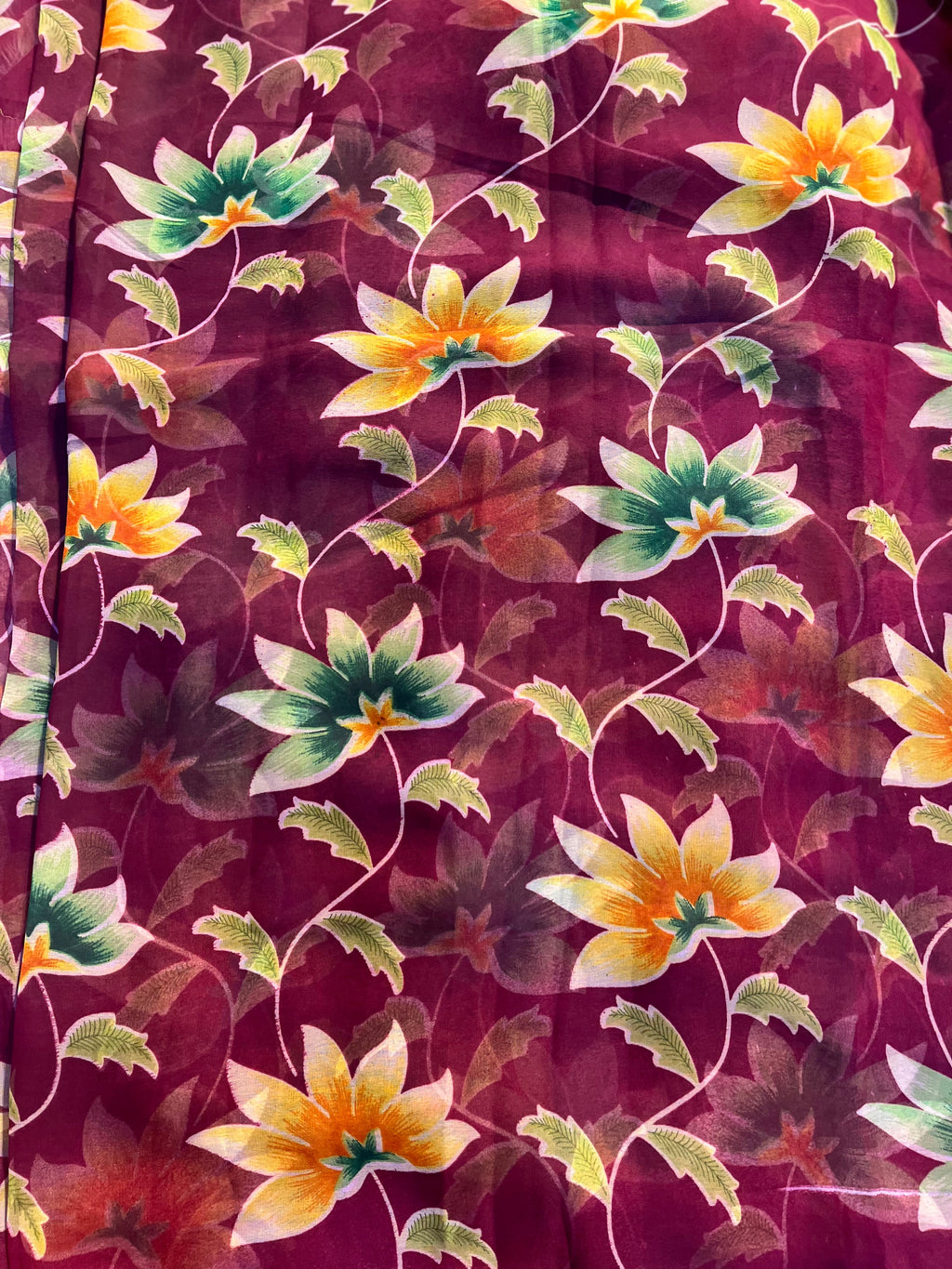 Daily wear georgette printed saree