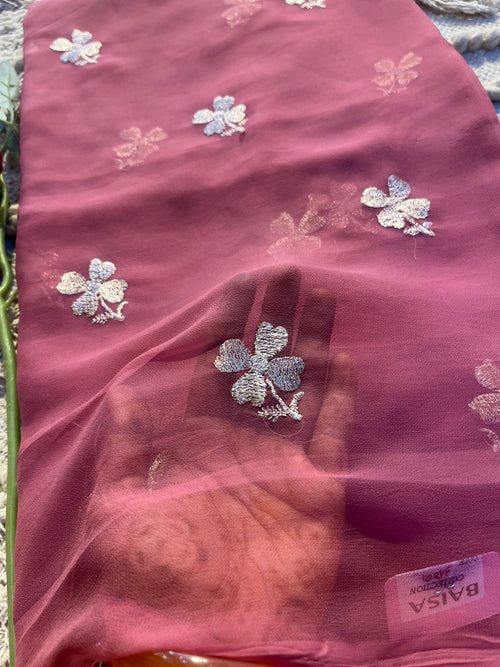 Butta work saree