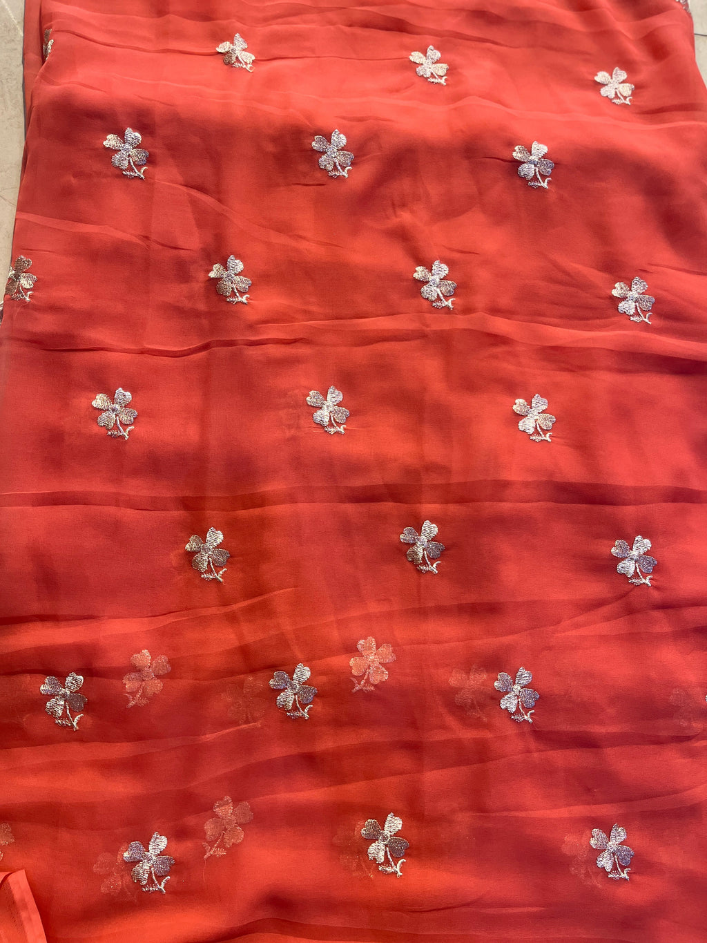 Butta work saree