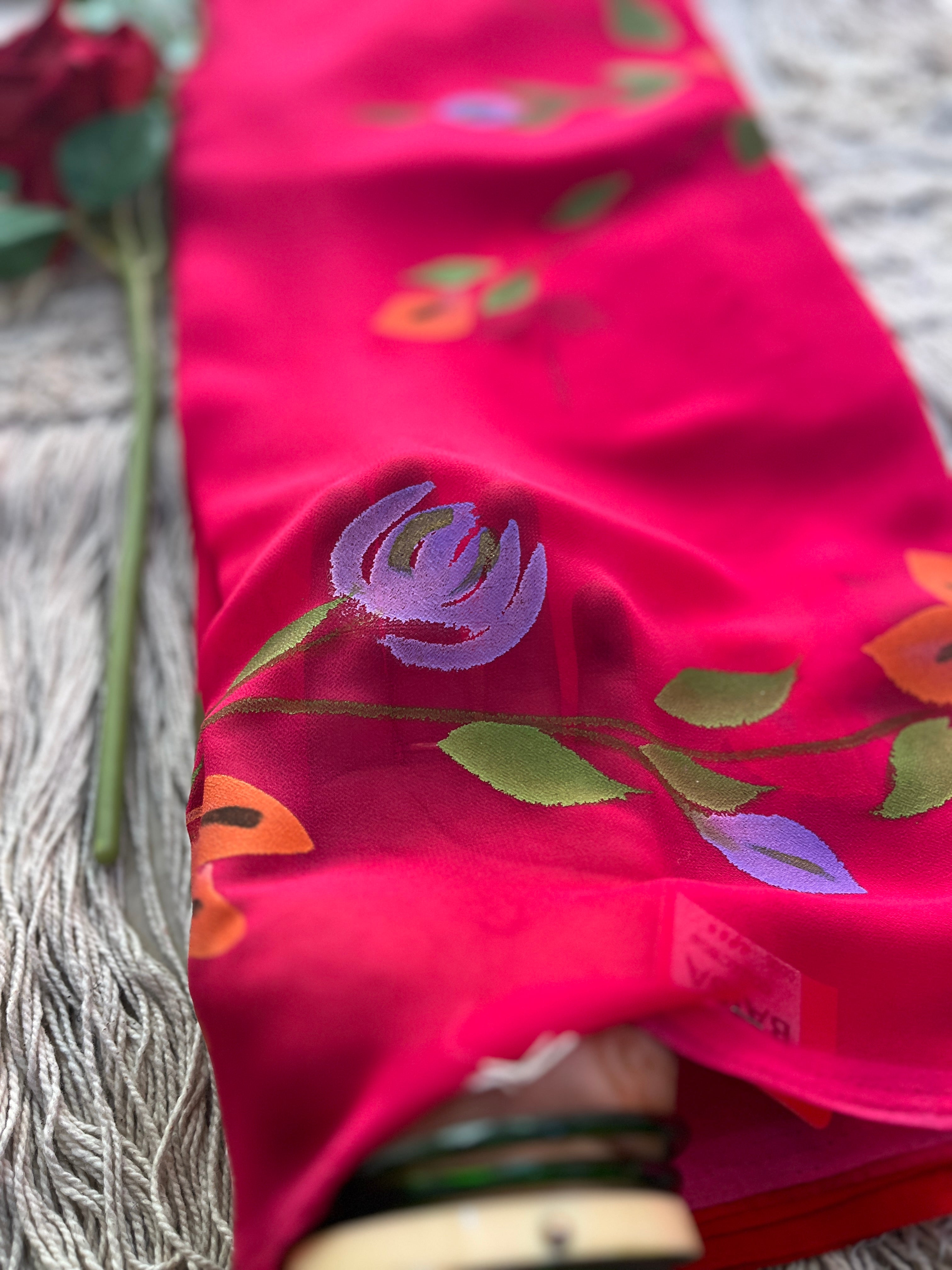 BRUSH PAINT SAREE